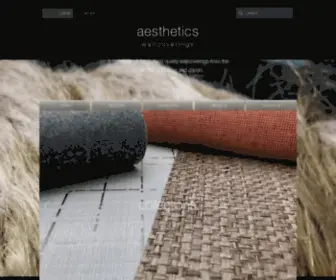 Aestheticswall.com(Aesthetics Wallcoverings) Screenshot