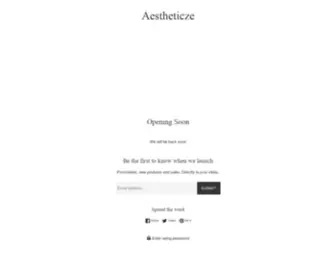 Aestheticze.com(Aestheticze) Screenshot