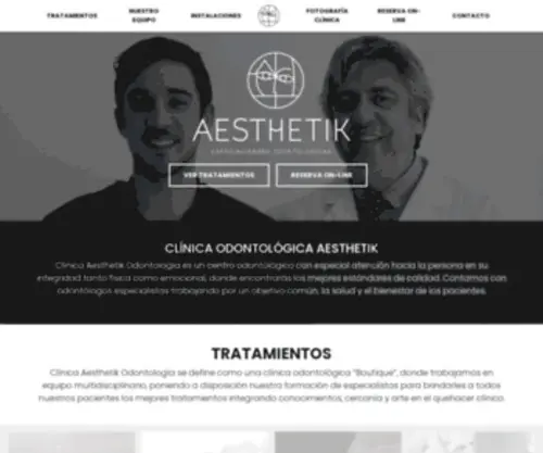 Aesthetik.cl(Clínica Odontológica Aesthetik) Screenshot