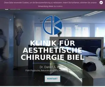 Aesthetische-Chirurgie.ch(Facelift (Rhytidektomie)) Screenshot