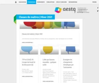 Aestq.org(Classes de maitres) Screenshot