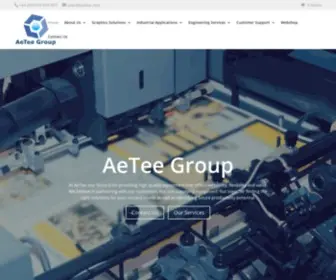 Aetee.com(Print Finishing/ Graphics Solutions/ Industrial Applications) Screenshot