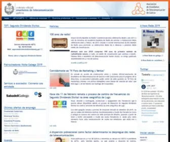 Aetg.gal(Web oficial AETG Asociación de Enxeñeiros de Telecomunicación de Galicia) Screenshot