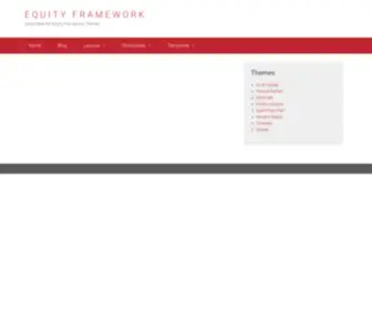 Aethemes.com(Demo Sites for Equity Framework Themes) Screenshot