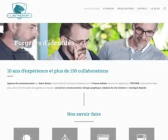Aetherium.fr(Agence de communication) Screenshot
