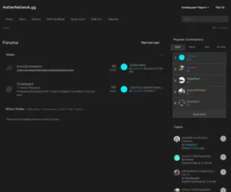 Aethernetwork.gg(Forums) Screenshot