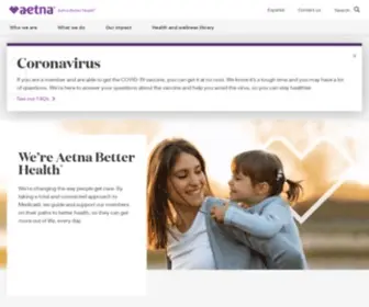 Aetnabetterhealth.com(Aetna Medicaid) Screenshot