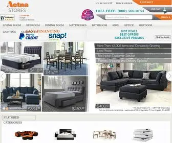 Aetnafurniturestores.com(Discount Furniture Store) Screenshot