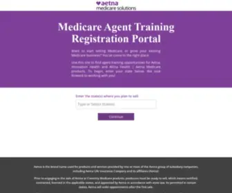 Aetnamedicareagenttraining.com(Medicare Agent Training) Screenshot