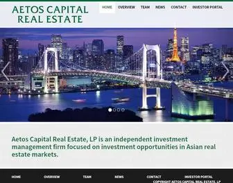 Aetoscapitalasia.com(Aetos Capital Real Estate) Screenshot