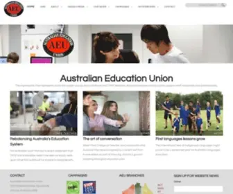 Aeufederal.org.au(Australian Education Union) Screenshot