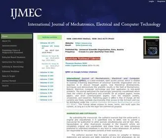 Aeuso.org(International Journal of Mechatronics) Screenshot