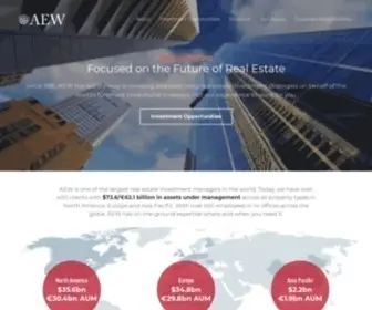 Aew.com(AEW Global Real Estate Investment Management Services) Screenshot
