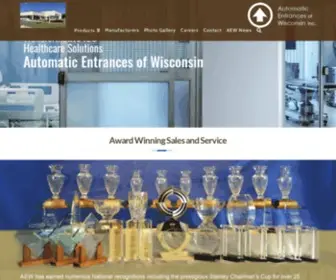Aewinc.net(Automatic Entrances of Wisconsin) Screenshot
