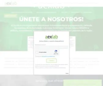 Aexlab.org(Asociación de Sociedades Laborales y Participadas de Extremadura) Screenshot