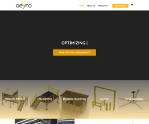 Aeyro.com(Mezzanines and Modular Buildings in NJ & PA) Screenshot