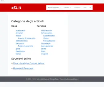 AF1.it(Scrivo sul mio blog) Screenshot