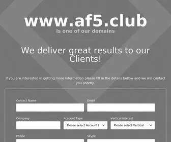 AF5.club(Contact Us) Screenshot