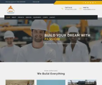 Afac.com.sa(Construction and Building HTML Template) Screenshot