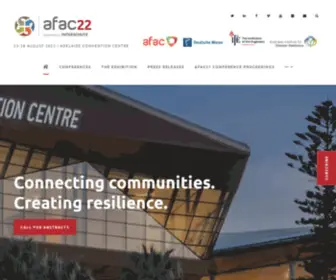 Afacconference.com.au(Attend Australasia's largest emergency management conference & exhibition) Screenshot