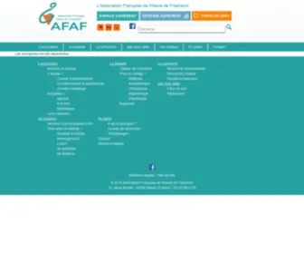 Afaf.asso.fr(Association Française Ataxie de Friedreich​) Screenshot