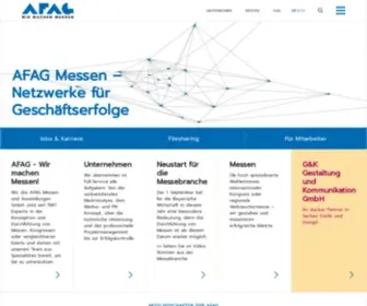 Afag.de(Messeveranstalter) Screenshot