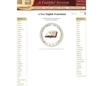 Afaithfulversion.org(A Faithful Version) Screenshot