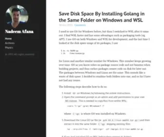 Afana.me(Nadeem Afana's Blog) Screenshot