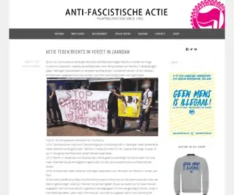 Afanederland.org(Fighting fascism since 1992) Screenshot