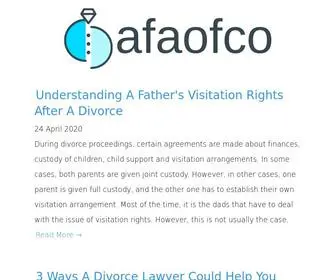 Afaofco.com(A Guide To Divorce And Child Custody) Screenshot