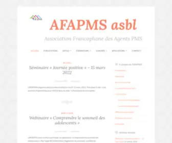 Afapms.be(Association Francophone des Agents PMS) Screenshot