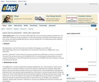 AfaqSnewsletter.com(Service Agreement) Screenshot