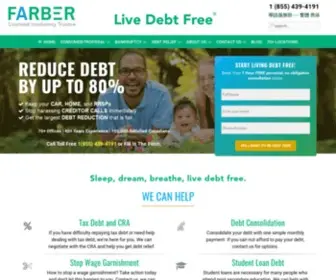 Afarber.com(FARBER Debt Solutions) Screenshot