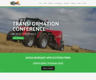 Afasa.org.za(African Farmers' Association of South Africa) Screenshot