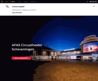 Afascircustheater.nl(AFAS Circustheater Scheveningen) Screenshot