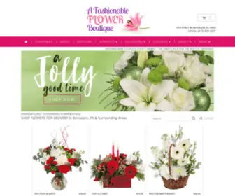 Afashionableflowerboutique.com(Bensalem Florist) Screenshot