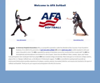 Afasoftball.com(Fastpitch) Screenshot