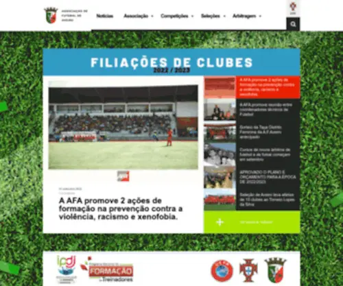 Afaveiro.pt(Associação de Futebol de Aveiro) Screenshot