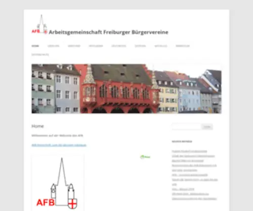 AFB-Freiburg.de(Arbeitsgemeinschaft Freiburger B) Screenshot