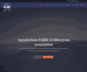 Afbawindgap.org(AFBA Bluegrass) Screenshot