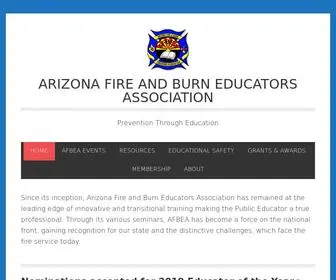 Afbea.org(Arizona Fire and Burn Educators Association) Screenshot