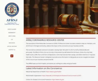 AFBNJ.org(The Association of the Federal Bar of New Jersey) Screenshot