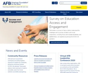 AFB.org(American Foundation for the Blind) Screenshot