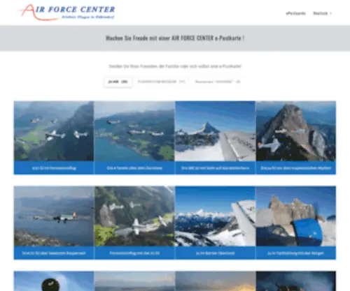 AFC-Postcards.ch(AIR FORCE CENTER e) Screenshot