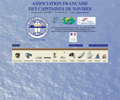 Afcan.org(Association Francaise des Capitaines de Navires) Screenshot