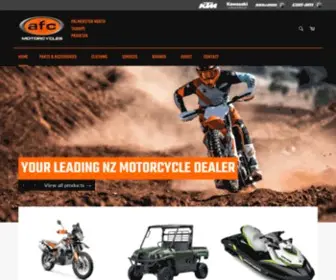 AFC.co.nz(AFC Motorcycles) Screenshot