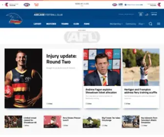 AFC.com.au(Adelaide Crows Home) Screenshot