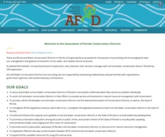 AFCD.us("The Association of Florida Conservation Districts (AFCD)) Screenshot