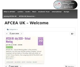 Afceachapters.org(AFCEA chapters extend a global network to professionals) Screenshot