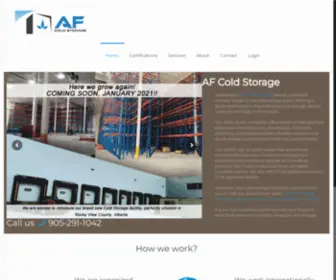 Afcoldstorage.com(AF Cold Storage) Screenshot